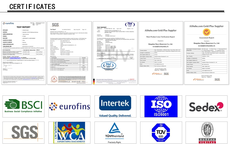 콜라 모양 750ml 스테인레스 스틸 진공 절연 진공 플라스크
