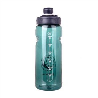 시간 표시를 가진 가는 스포츠 식용수 병 밖으로 최고 대용량 주전자 2300ML 실행하는 병